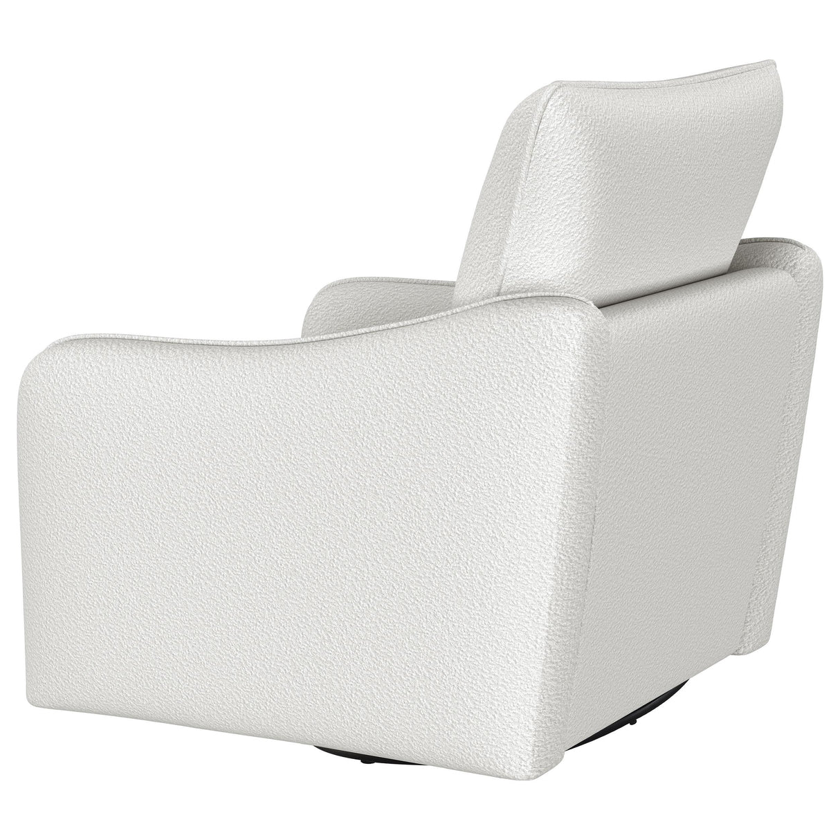 Madia Vanilla Upholstered Slope Arm Swivel Club Chair from Coaster - Luna Furniture