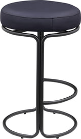 Madison Vegan Leather Counter Stool Black, Set of 2 from Meridian - Luna Furniture