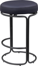 Madison Vegan Leather Counter Stool Black, Set of 2 from Meridian - Luna Furniture