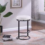 Madison Vegan Leather Counter Stool Cream, Set of 2 from Meridian - Luna Furniture