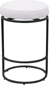 Madison Vegan Leather Counter Stool Cream, Set of 2 from Meridian - Luna Furniture