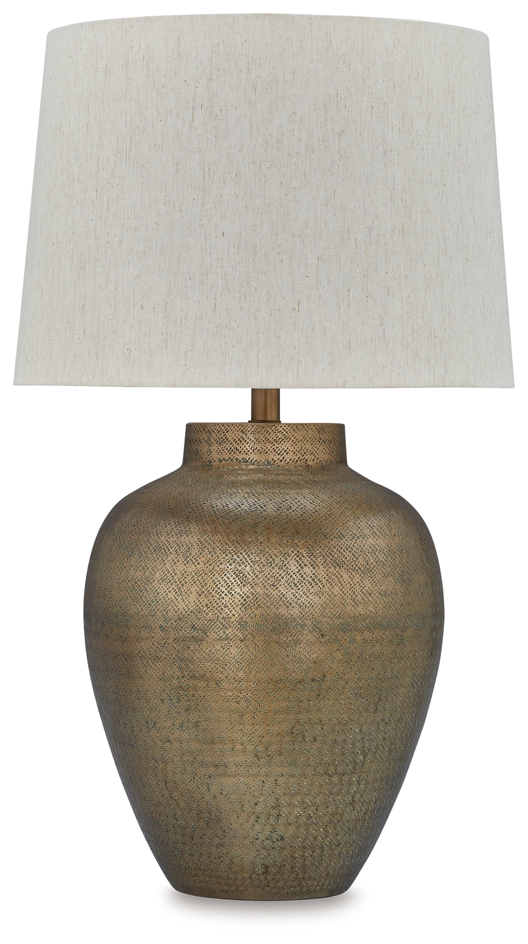 Madney Antique Gold Finish Table Lamp from Ashley - Luna Furniture