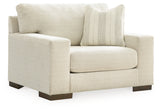 Maggie Chair and Ottoman in Birch from Ashley - Luna Furniture