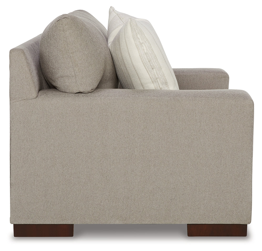 Maggie Chair and Ottoman in Flax from Ashley - Luna Furniture