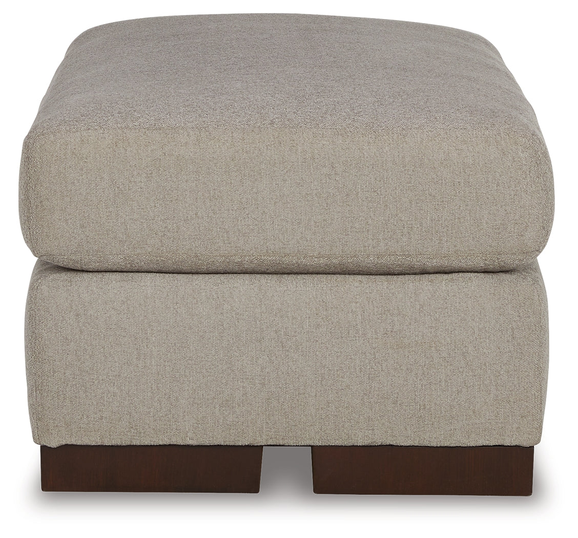 Maggie Chair and Ottoman in Flax from Ashley - Luna Furniture