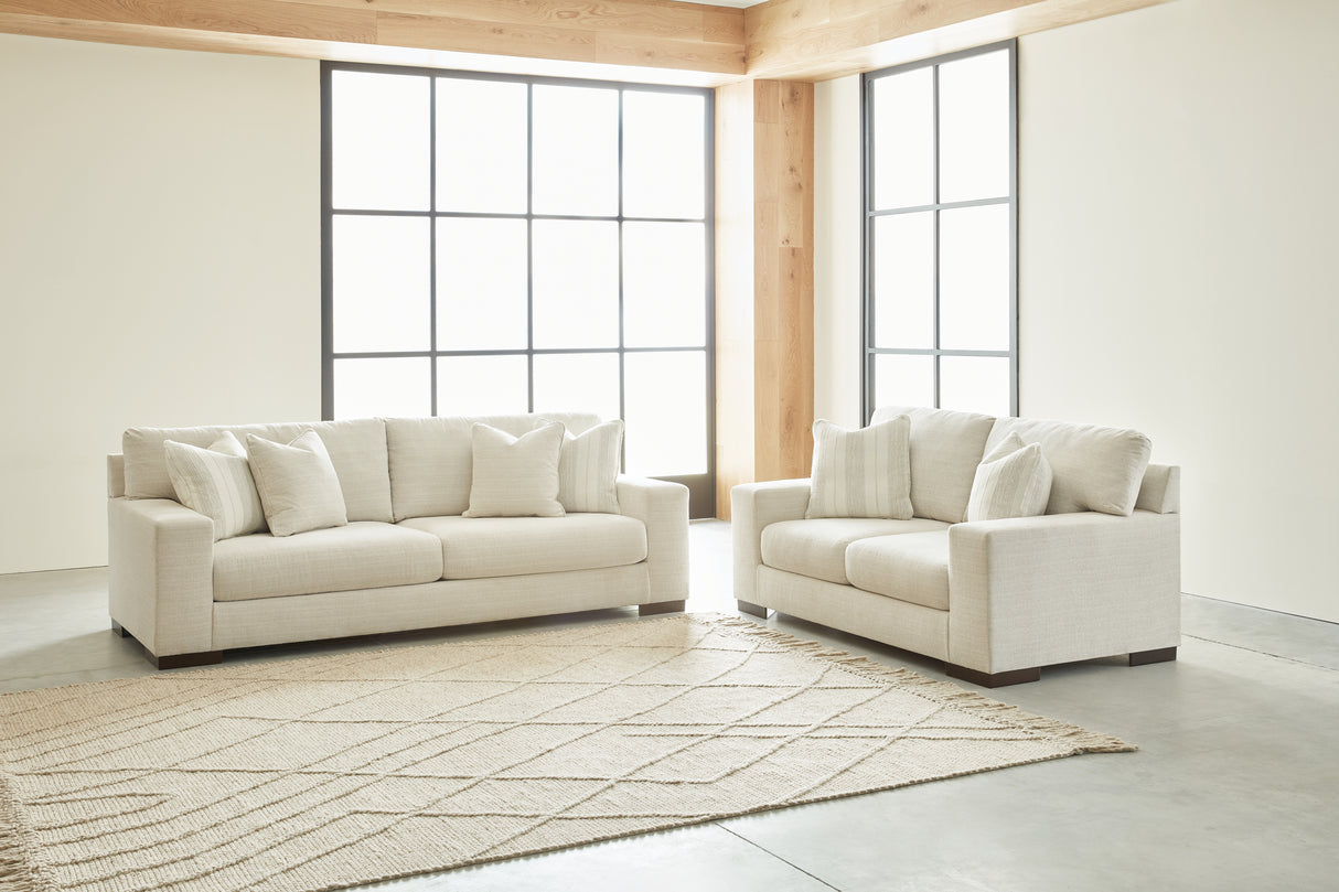 Maggie Sofa and Loveseat in Birch - PKG013076