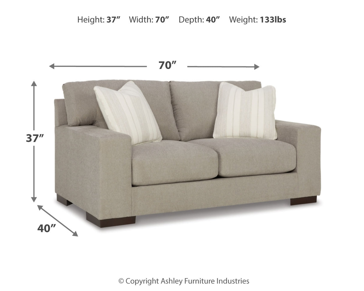 Maggie Sofa and Loveseat in Flax - PKG015067