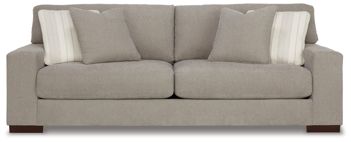 Maggie Sofa, Loveseat, Chair and Ottoman in Flax - PKG015068