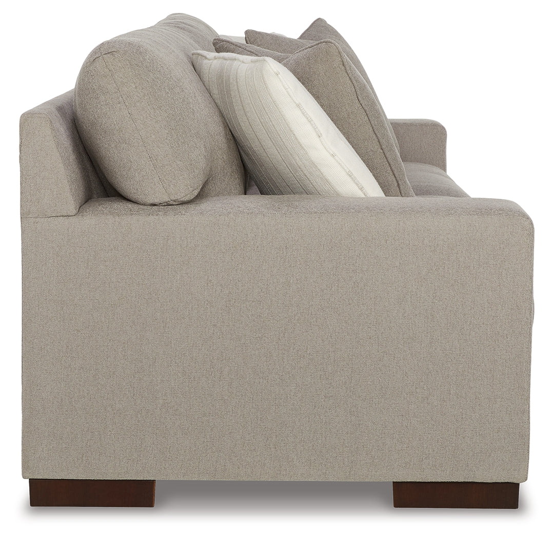 Maggie Sofa, Loveseat, Chair and Ottoman in Flax - PKG015068