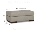 Maggie Sofa, Loveseat, Chair and Ottoman in Flax - PKG015068