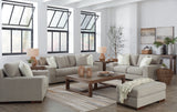 Maggie Sofa, Loveseat, Chair and Ottoman in Flax - PKG015068