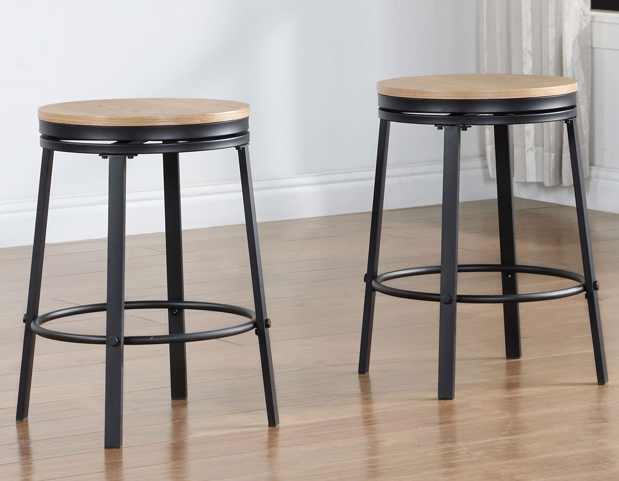 Magnolia 24″ Backless Counter Stool, Swivel, Set of 2 - MM4242KCS