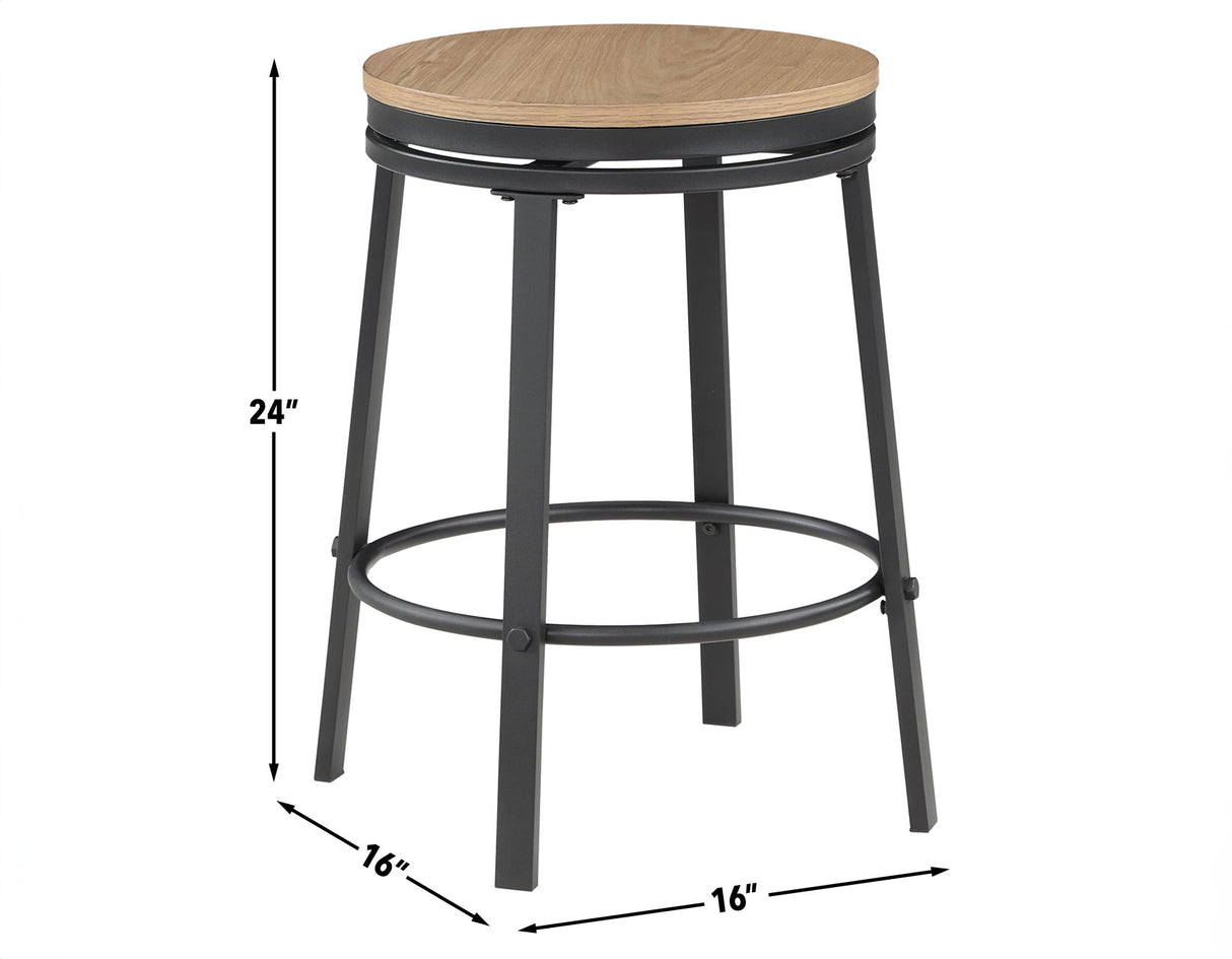 Magnolia 24″ Backless Counter Stool, Swivel, Set of 2 - MM4242KCS