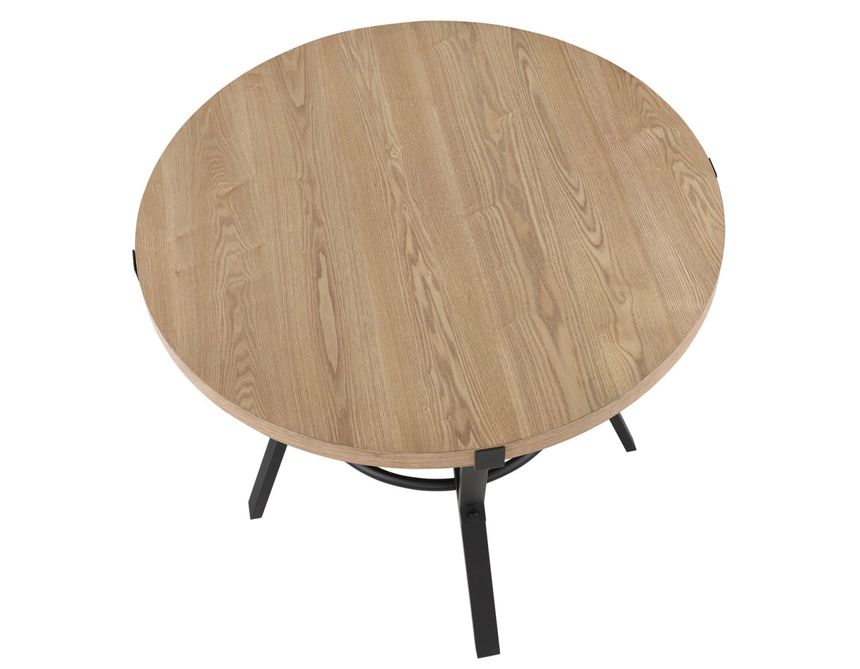 Magnolia 42-inch Round Counter Table, Black and Sand - MM4242KPT