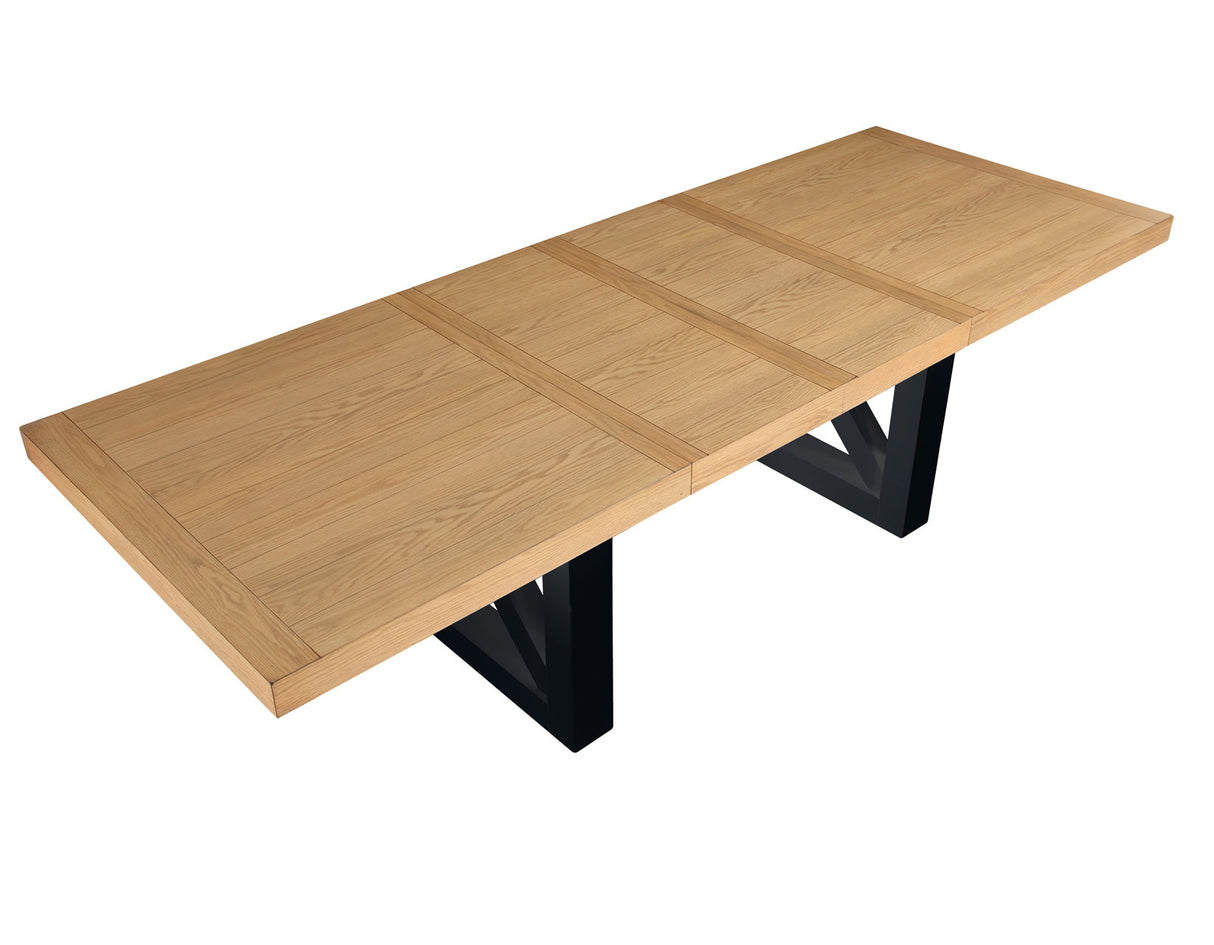 Magnolia 72-108-inch Table, Black Base - SET | MM500TT | MM500KTB