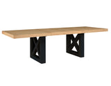 Magnolia 72-108-inch Table, Black Base - SET | MM500TT | MM500KTB