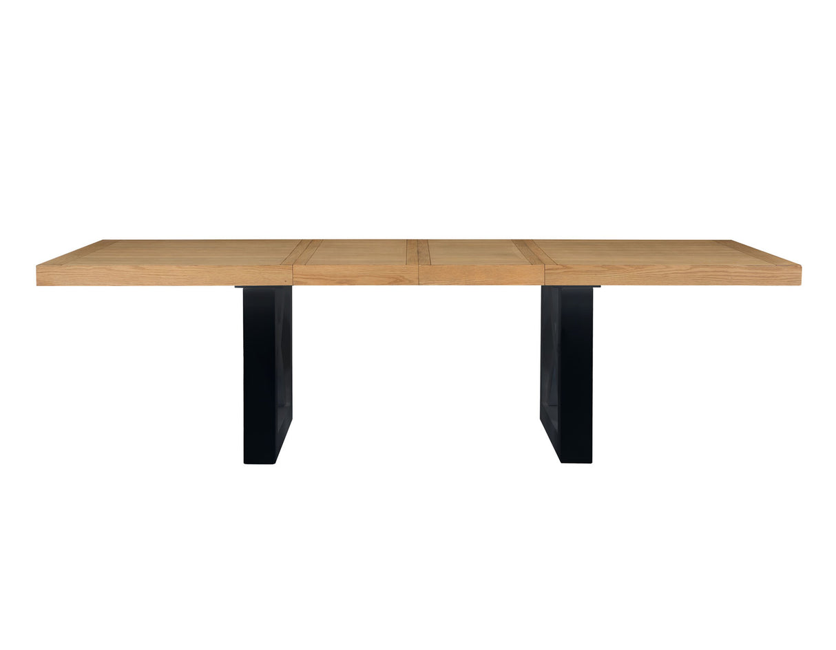 Magnolia 72-108-inch Table, Black Base - SET | MM500TT | MM500KTB