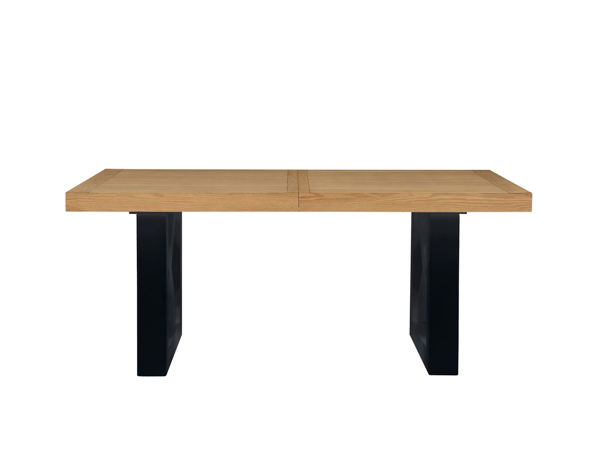 Magnolia 72-108-inch Table, Black Base - SET | MM500TT | MM500KTB