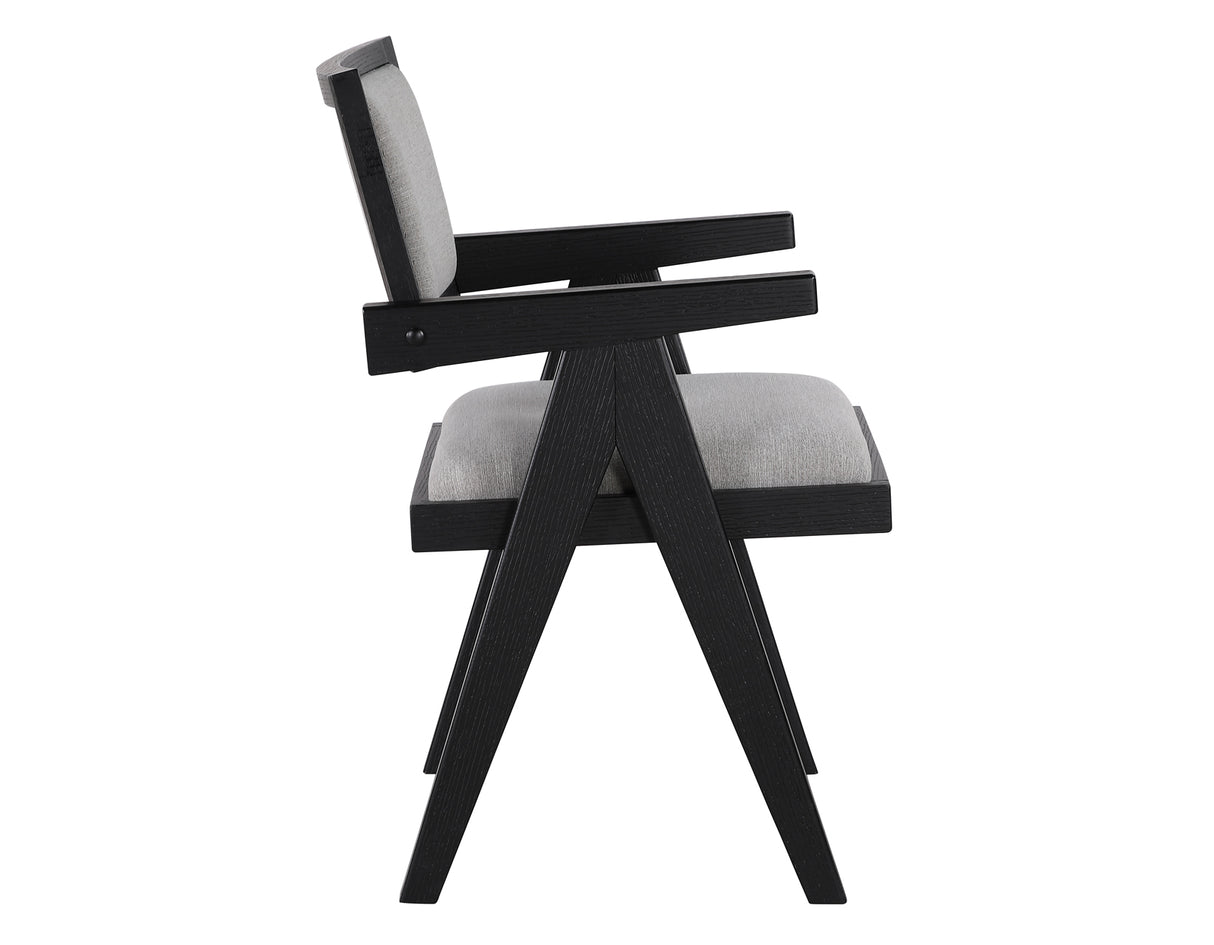 Magnolia Arm Chair, Black from Steve Silver - Luna Furniture