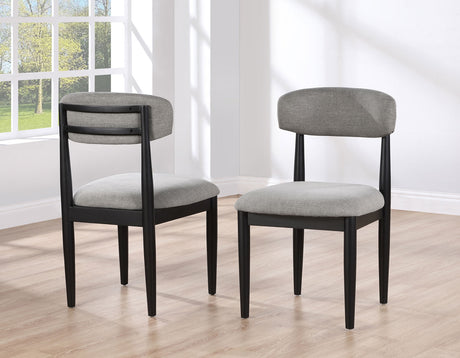 Magnolia Upholstered Side Chair, Black - MM520KS