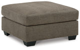 Mahoney 2-Piece Sectional with Ottoman in Chocolate - PKG015087