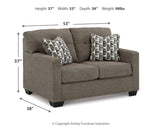 Mahoney Sofa and Loveseat in Chocolate - PKG015011