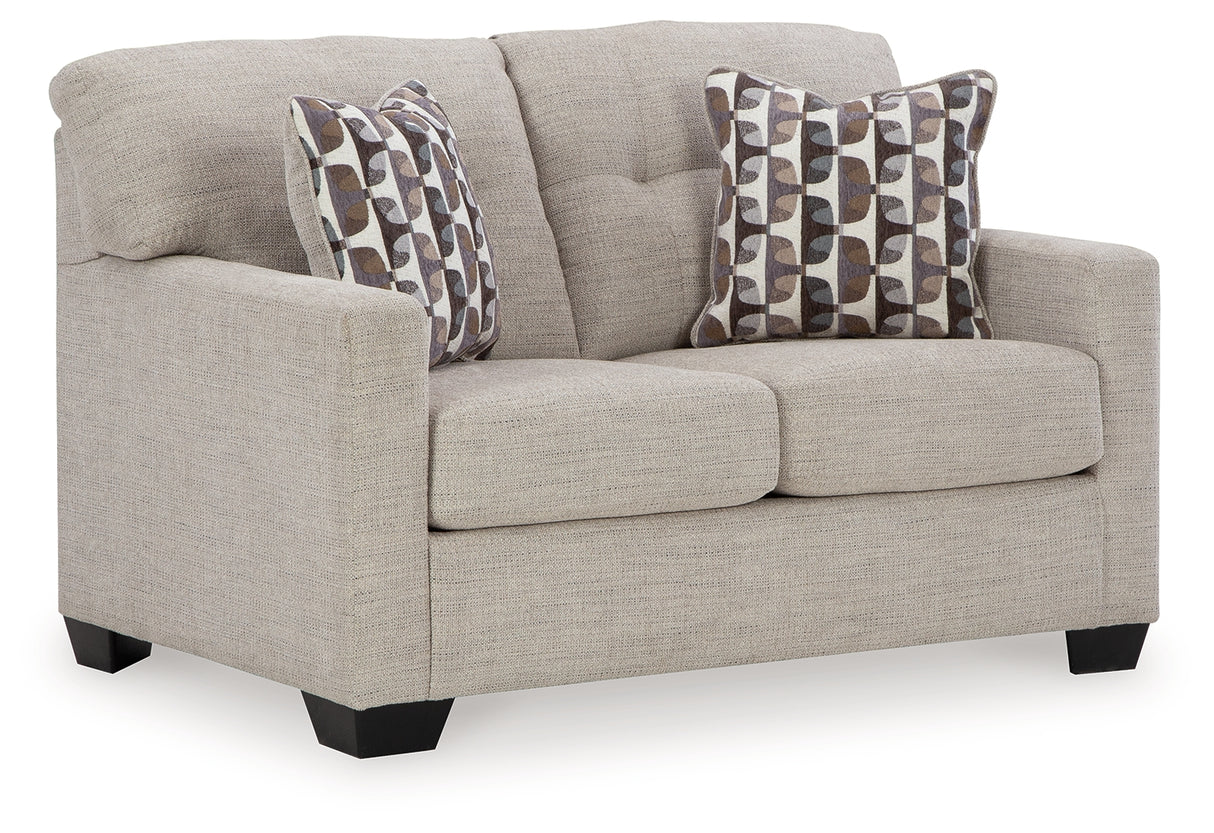 Mahoney Sofa and Loveseat in Pebble - PKG015010