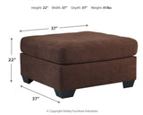 Maier 2-Piece Sectional with Ottoman in Walnut - PKG010961