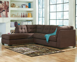 Maier 2-Piece Sectional with Ottoman in Walnut - PKG010961