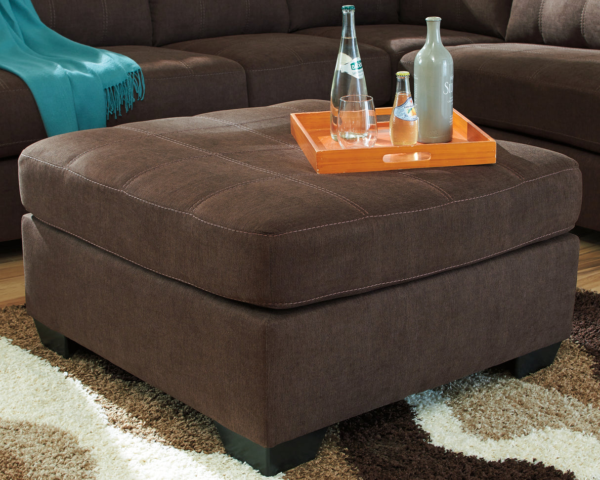 Maier 2-Piece Sectional with Ottoman in Walnut - PKG010961