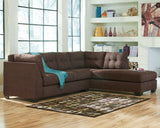 Maier 2-Piece Sectional with Ottoman in Walnut - PKG010963