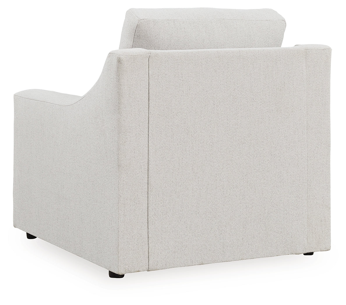 Maitelynn Chair and Ottoman in Chalk - PKG015431