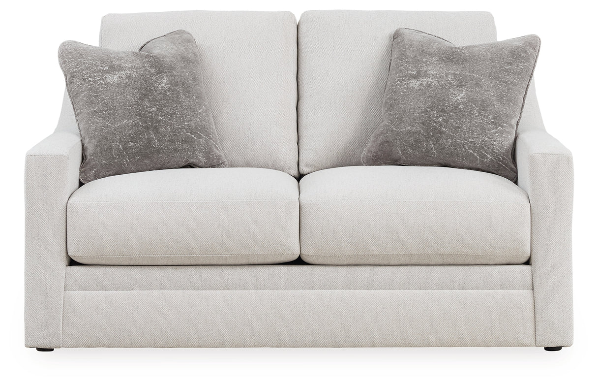 Maitelynn Sofa, Loveseat, Chair and Ottoman in Chalk - PKG015433