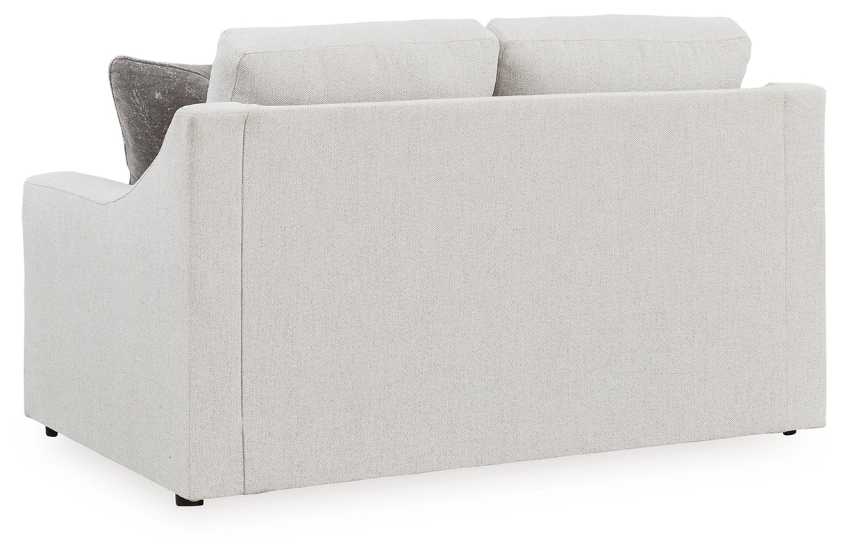 Maitelynn Sofa, Loveseat, Chair and Ottoman in Chalk - PKG015433