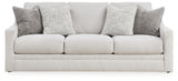 Maitelynn Sofa, Loveseat, Chair and Ottoman in Chalk - PKG015433