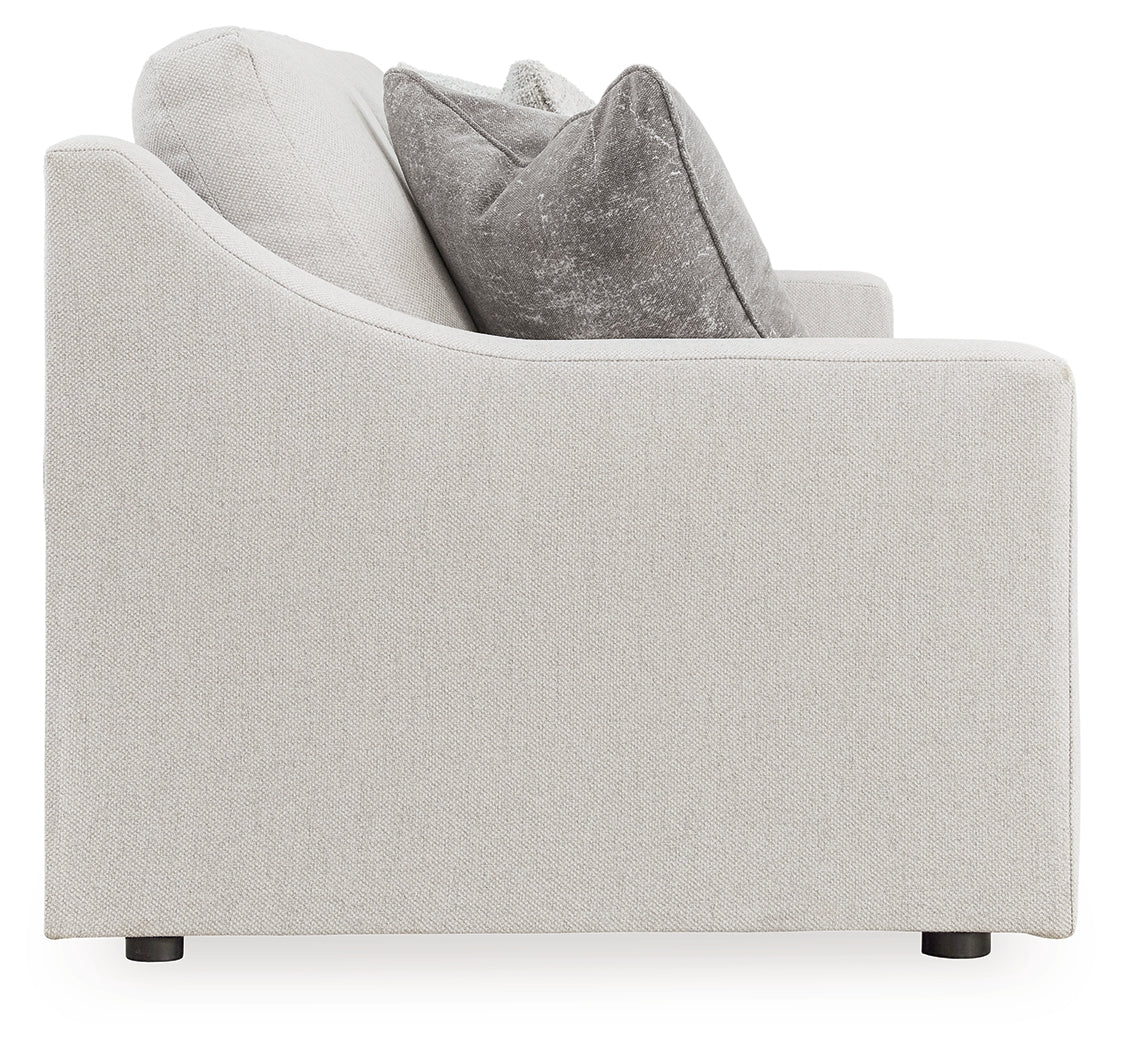 Maitelynn Sofa, Loveseat, Chair and Ottoman in Chalk - PKG015433