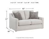 Maitelynn Sofa, Loveseat, Chair and Ottoman in Chalk - PKG015433