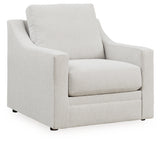 Maitelynn Sofa, Loveseat, Chair and Ottoman in Chalk - PKG015433