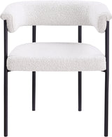 Malin Boucle Fabric Dining Chair Cream, Set of 2 from Meridian - Luna Furniture