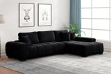 Manhattan Black Sectional from Happy Homes - Luna Furniture