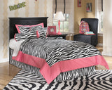 Maribel Twin Panel Headboard Bed with Dresser in Black from Ashley - Luna Furniture