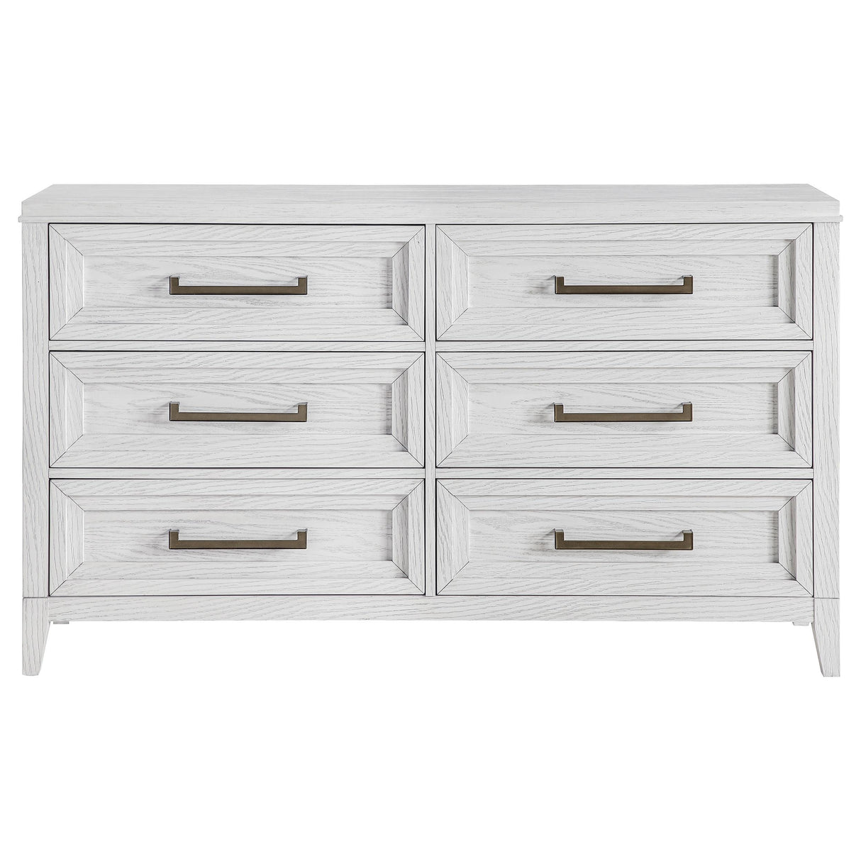 Marielle 6-drawer Bedroom Dresser Distressed White from Coaster - Luna Furniture