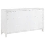 Marielle 6-drawer Bedroom Dresser Distressed White from Coaster - Luna Furniture