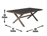 Marina 80-inch Patio Dining Table - MAR600T