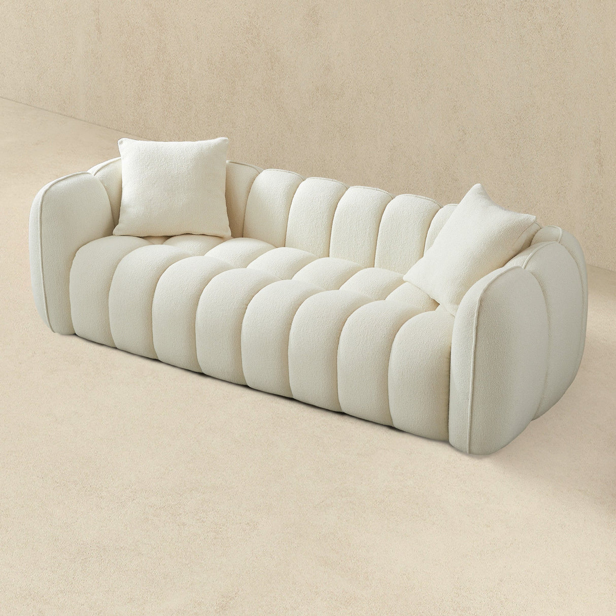 Marissa Sofa (Cream Boucle) - AFC02084 - 