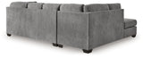 Marleton 2-Piece Sectional with Ottoman in Gray - PKG015810