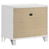 Marmore 2-drawer Nightstand Bedside Table White from Coaster - Luna Furniture