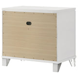 Marmore 2-drawer Nightstand Bedside Table White from Coaster - Luna Furniture