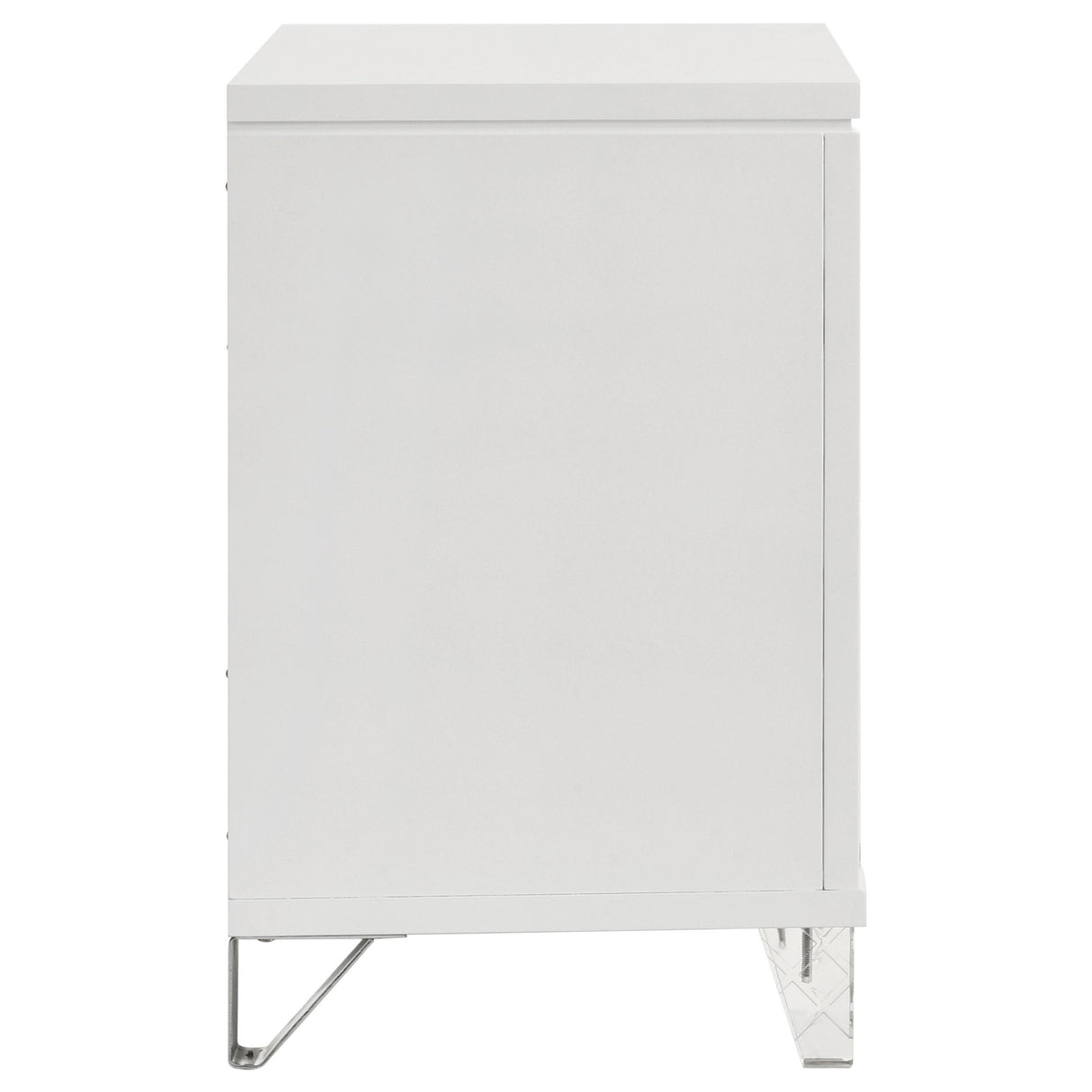 Marmore 2-drawer Nightstand Bedside Table White from Coaster - Luna Furniture