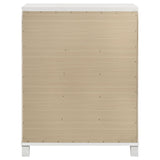 Marmore 5-drawer Bedroom Chest of Drawers White from Coaster - Luna Furniture